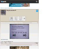 Tablet Screenshot of apiculteur79.skyrock.com
