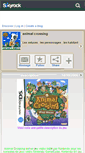 Mobile Screenshot of animalcrossinglo.skyrock.com