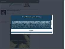 Tablet Screenshot of myy-storyy-justin-x3.skyrock.com