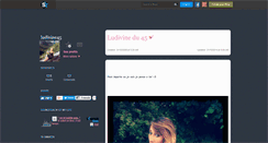Desktop Screenshot of ludivine45.skyrock.com