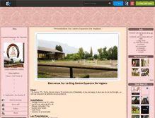 Tablet Screenshot of centre-equestre-voglans.skyrock.com