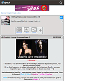 Tablet Screenshot of chophia-love-impossible.skyrock.com