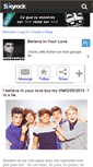 Mobile Screenshot of believeinyourlove1d.skyrock.com