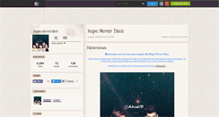 Desktop Screenshot of hope-neverdies.skyrock.com