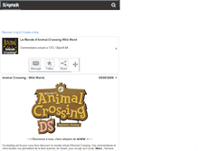 Tablet Screenshot of animal-crossing7.skyrock.com