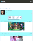 Tablet Screenshot of animalcrossing.skyrock.com