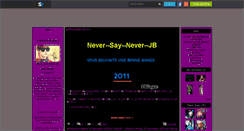 Desktop Screenshot of never--say--never--jb.skyrock.com