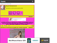 Tablet Screenshot of femmesencouche.skyrock.com