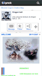 Mobile Screenshot of dragonballmega.skyrock.com