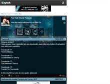 Tablet Screenshot of fanclubclaudefrancois.skyrock.com