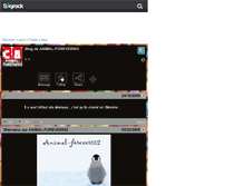 Tablet Screenshot of animal-forever002.skyrock.com