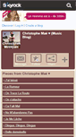 Mobile Screenshot of christophemae-musiques.skyrock.com
