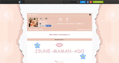 Desktop Screenshot of j3une-maman-ado.skyrock.com