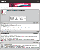 Tablet Screenshot of christophemartin.skyrock.com