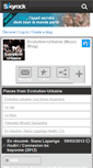 Mobile Screenshot of evolution-urbaine.skyrock.com