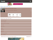 Tablet Screenshot of coeur-de-pirate-musics.skyrock.com