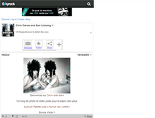 Tablet Screenshot of chris-and-sam.skyrock.com