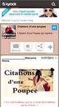 Mobile Screenshot of citations-d-une-poupee.skyrock.com