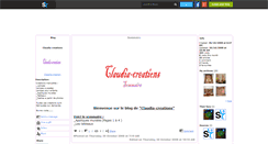 Desktop Screenshot of claudia-creation.skyrock.com