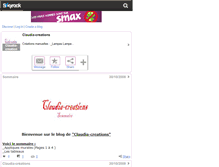 Tablet Screenshot of claudia-creation.skyrock.com