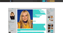 Desktop Screenshot of fairyhilaryduff.skyrock.com