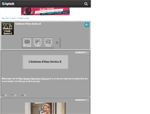 Tablet Screenshot of citations-films-series-x.skyrock.com