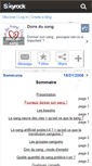 Mobile Screenshot of dons-du-sang.skyrock.com