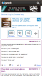 Mobile Screenshot of derriere-mon-sourire.skyrock.com