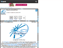 Tablet Screenshot of cyclisme2010uci.skyrock.com