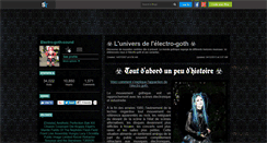 Desktop Screenshot of electro-goth-sound.skyrock.com