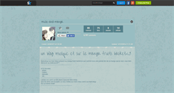 Desktop Screenshot of music-and-manga.skyrock.com