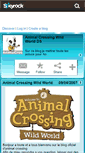 Mobile Screenshot of animalcrossingwildworld6.skyrock.com