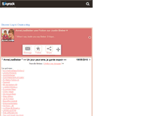 Tablet Screenshot of annelisebieber.skyrock.com