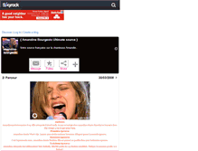 Tablet Screenshot of amandine-bourgeois.skyrock.com