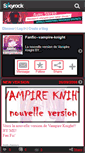 Mobile Screenshot of fanfic--vampireknight.skyrock.com