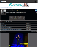 Tablet Screenshot of gad-elmaleh-musique.skyrock.com