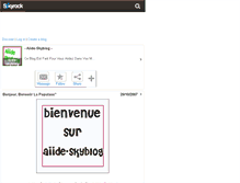 Tablet Screenshot of aiide-skyblog.skyrock.com