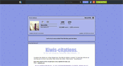 Desktop Screenshot of kiwis-citations.skyrock.com