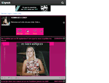 Tablet Screenshot of cindy2807.skyrock.com