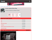 Tablet Screenshot of christina---aguilera.skyrock.com