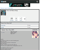 Tablet Screenshot of hilary-news-music.skyrock.com