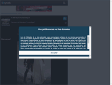 Tablet Screenshot of litterature-fantastique.skyrock.com