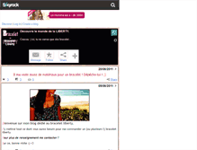 Tablet Screenshot of bracelet-liberty.skyrock.com