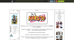 Desktop Screenshot of fanfic-world-naruto.skyrock.com