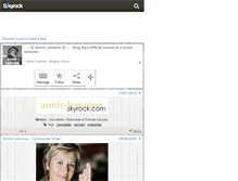 Tablet Screenshot of annie-lemoine.skyrock.com