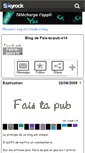 Mobile Screenshot of fais-ta-pub-x14.skyrock.com
