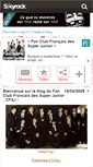 Mobile Screenshot of fanclubfr-superjunior.skyrock.com