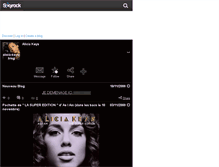 Tablet Screenshot of alicia-keys-blog.skyrock.com