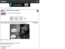 Tablet Screenshot of concours-de-styles.skyrock.com