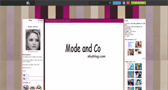 Desktop Screenshot of mode--and-co.skyrock.com